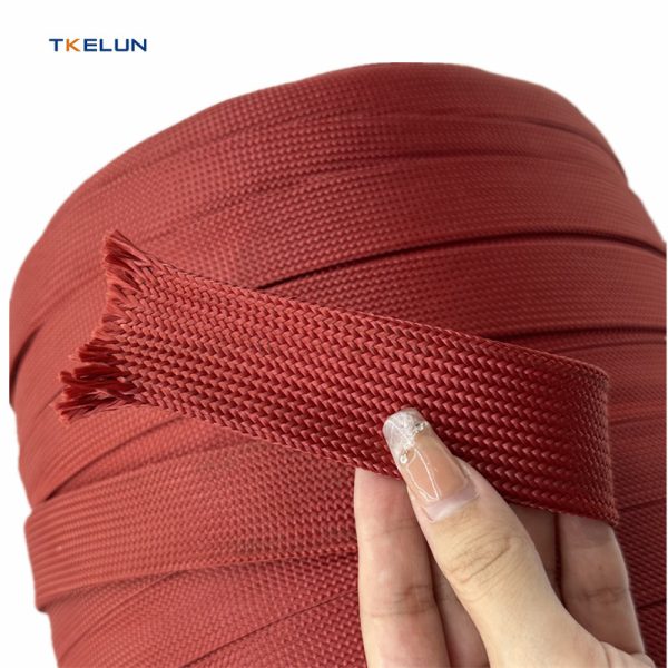 Aramid Sleeving Tube Fire Retardant Heat Protection Red - Image 3