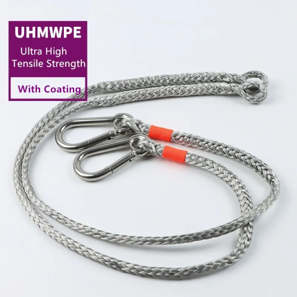 12 Strands UHMWPE Rope or Customized Double Braided for Winch Towing or Boat Ropes